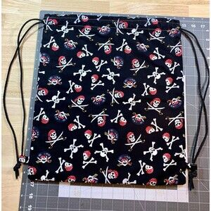 Handmade - Drawstring Backpack With Paracord Straps - Pirate's Plunder Backpack
